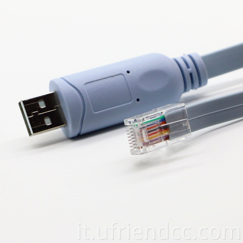 OEM Plug and Play FTDI RS232 USB seriale USB a RJ45 8P8C Modem Rollover Console Cavo per l'interruttore del router
